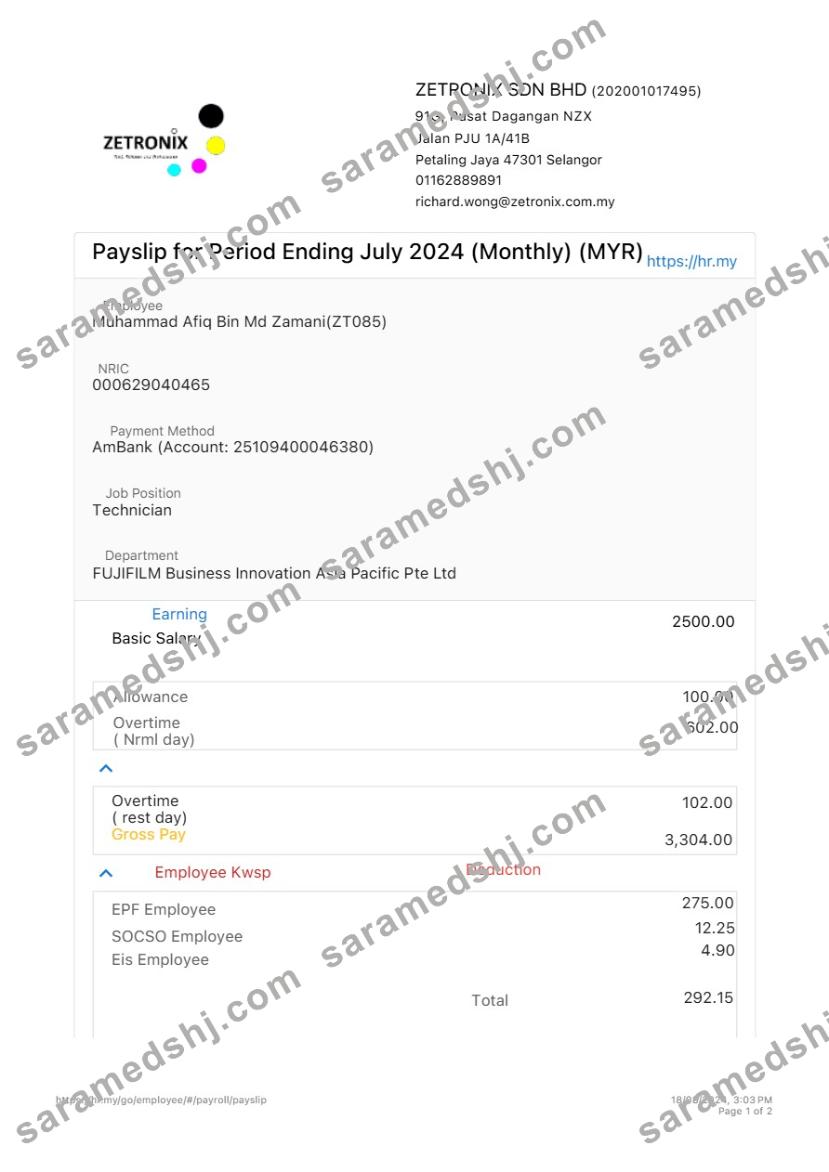 Zetronix payslip template in Word and PDF formats.pdf, 1